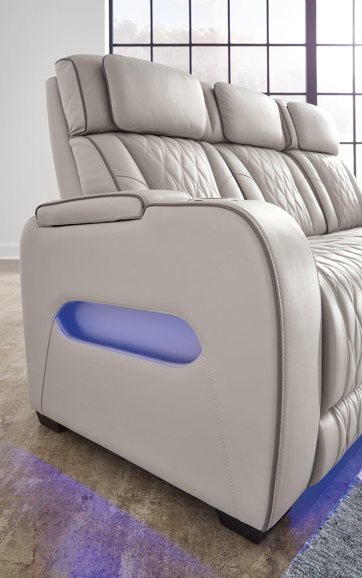 Boyington Power Reclining Loveseat with Console - Furniture & Design Outlet (Kalamazoo,MI)