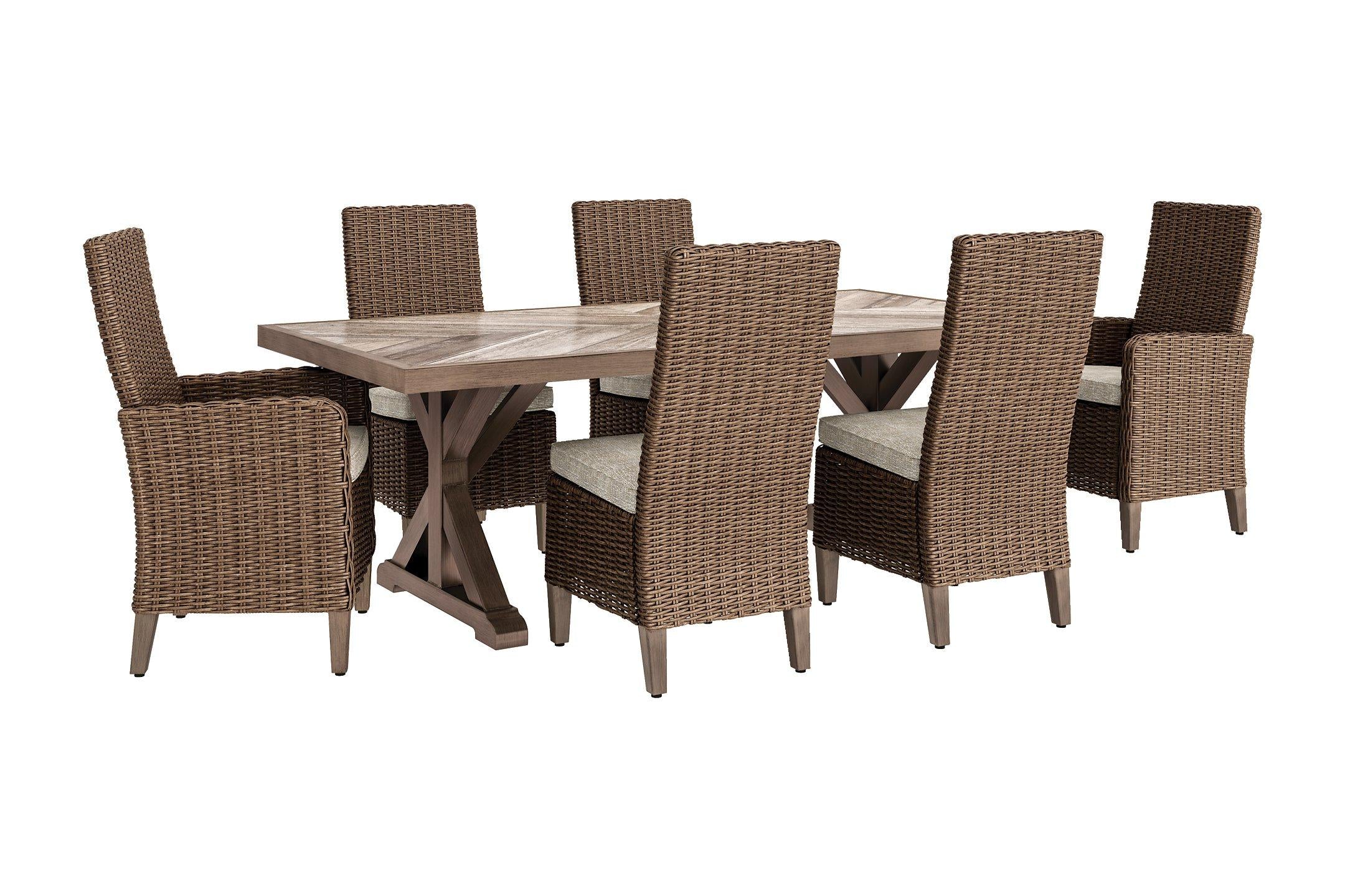Beachcroft Outdoor Dining Set - Furniture & Design Outlet (Kalamazoo,MI)