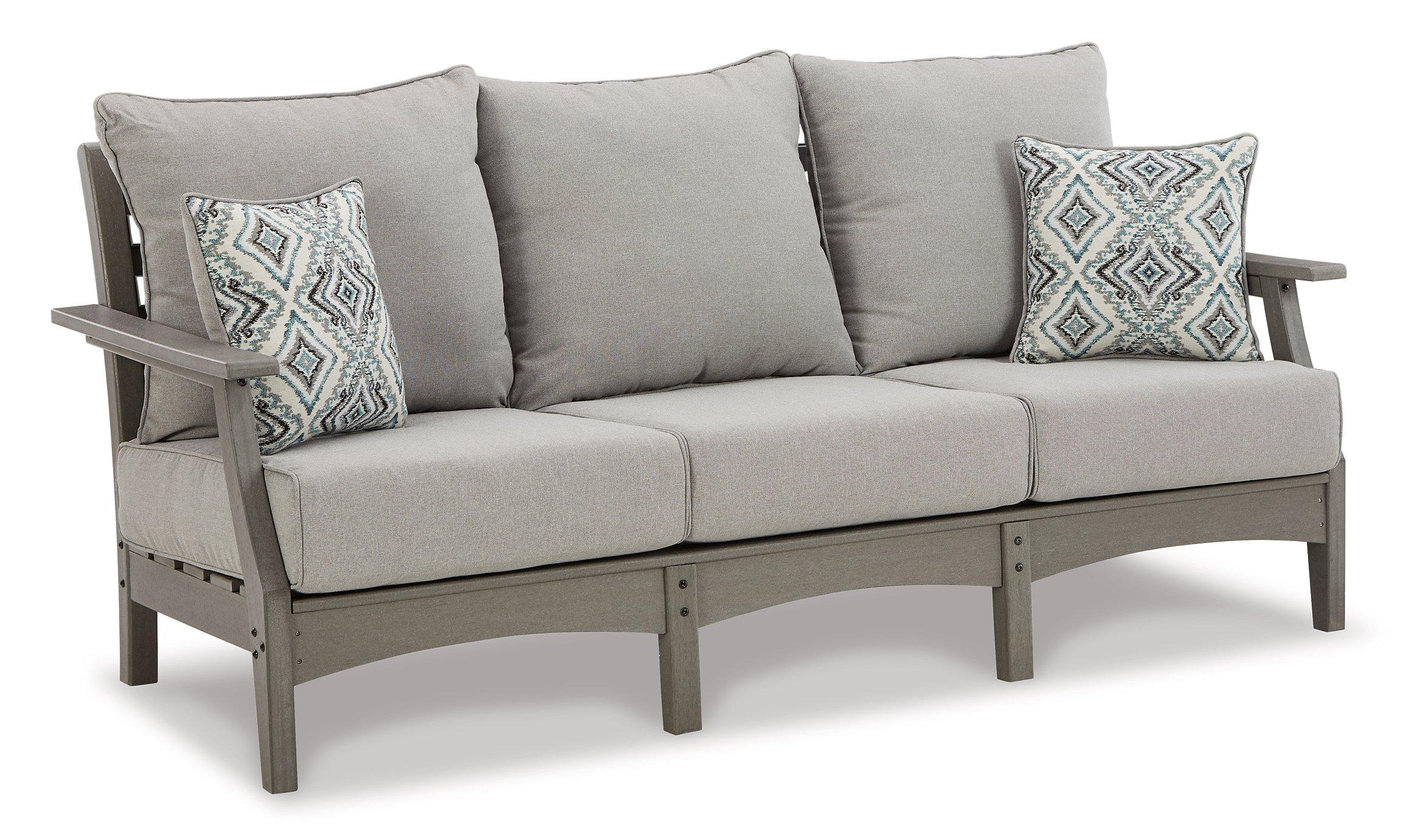 Visola Outdoor Sofa and Loveseat with Coffee Table - Furniture & Design Outlet (Kalamazoo,MI)