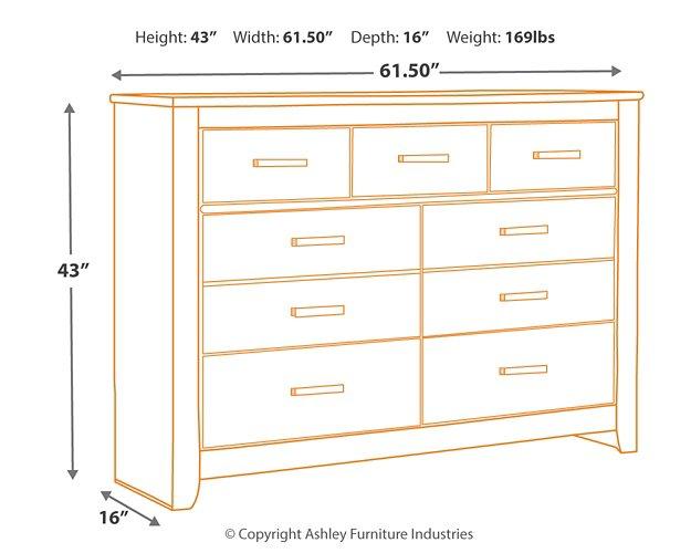 Brinxton Dresser and Mirror - Furniture & Design Outlet (Kalamazoo,MI)