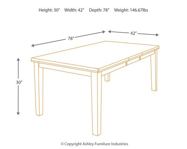 Ralene Dining Extension Table - Furniture & Design Outlet (Kalamazoo,MI)