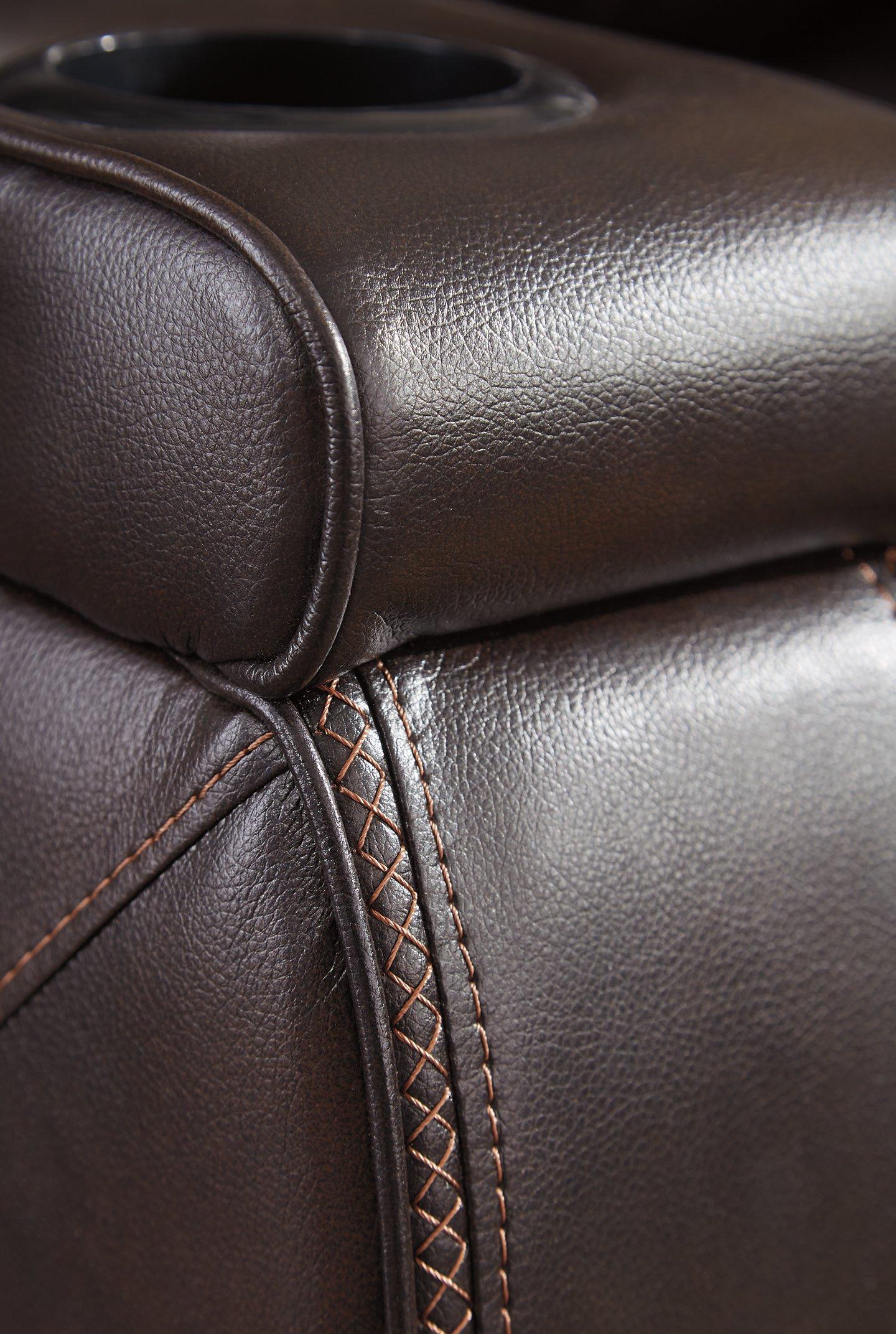 Warnerton Power Reclining Loveseat with Console - Furniture & Design Outlet (Kalamazoo,MI)
