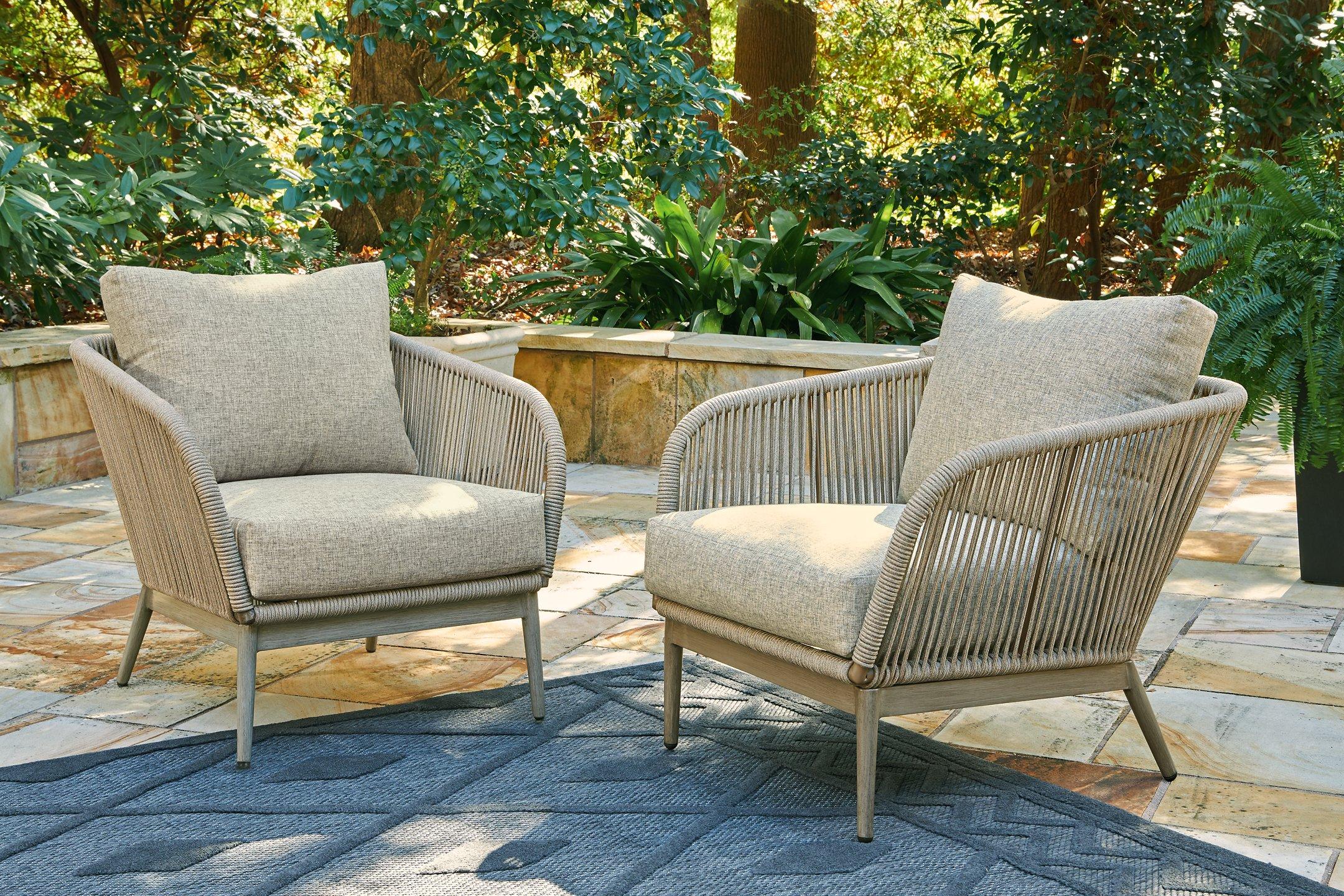 Swiss Valley Lounge Chair with Cushion (Set of 2) - Furniture & Design Outlet (Kalamazoo,MI)