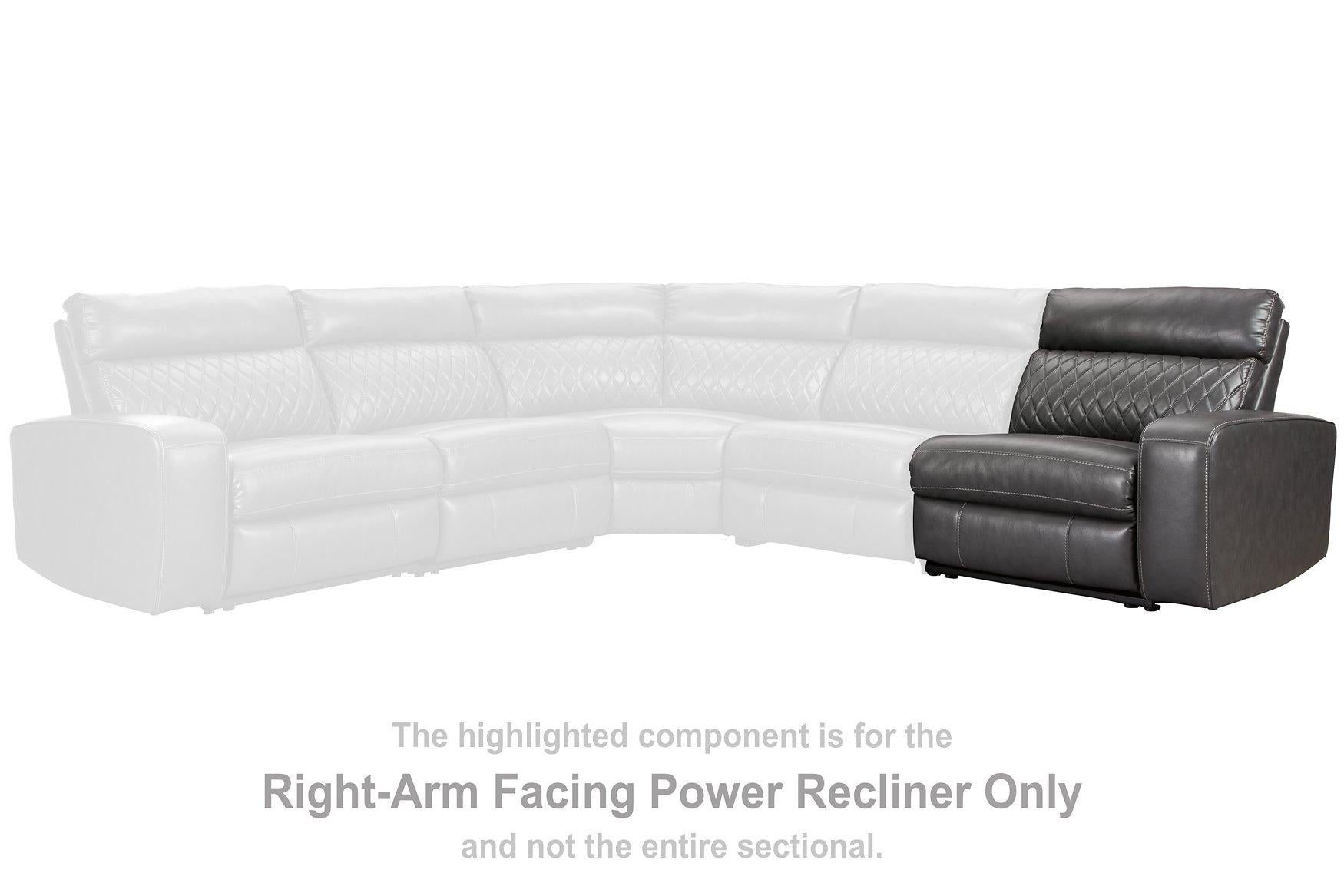 Samperstone Power Reclining Sectional - Furniture & Design Outlet (Kalamazoo,MI)