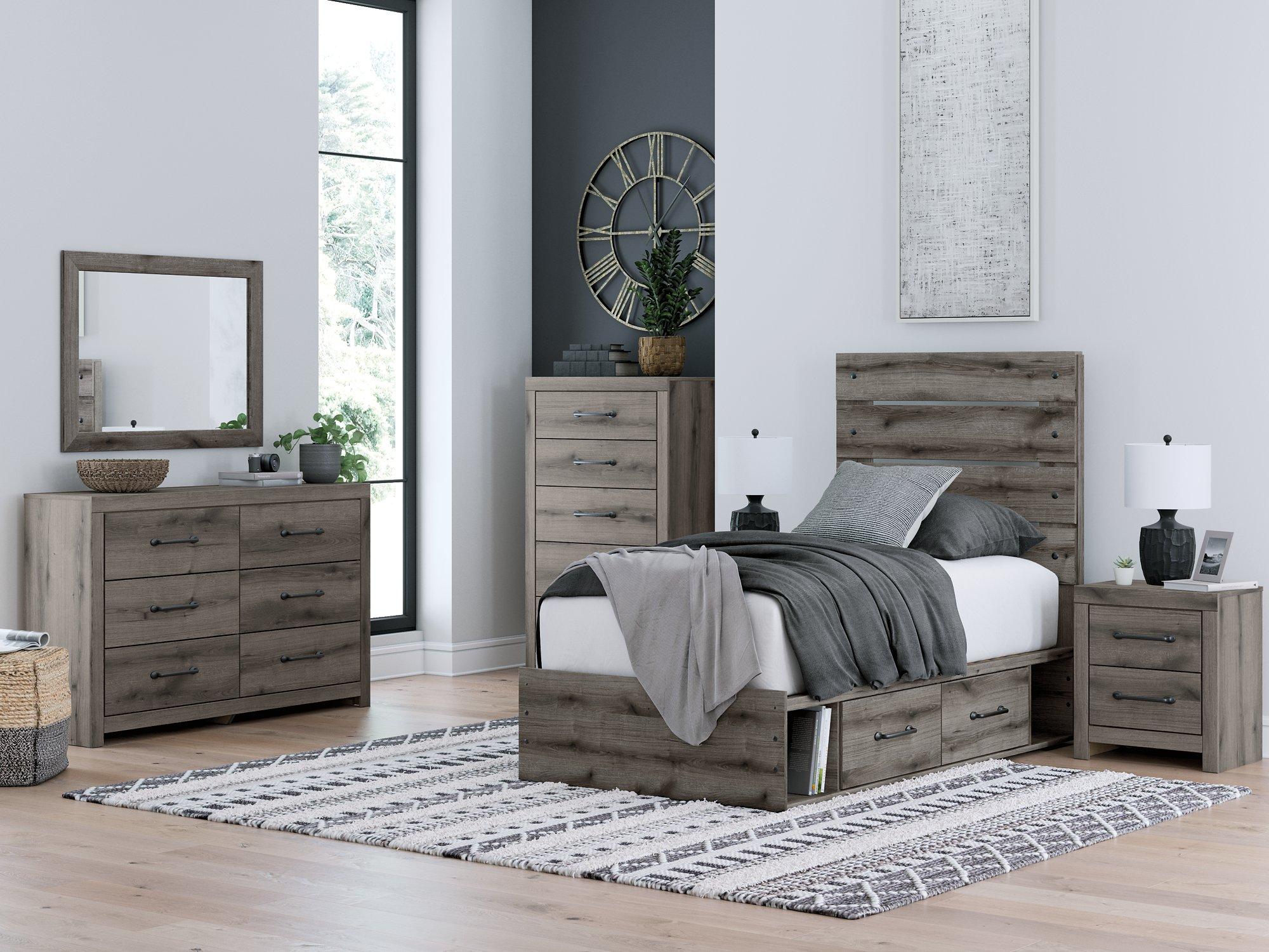 Graystorm Bed with Storage - Furniture & Design Outlet (Kalamazoo,MI)