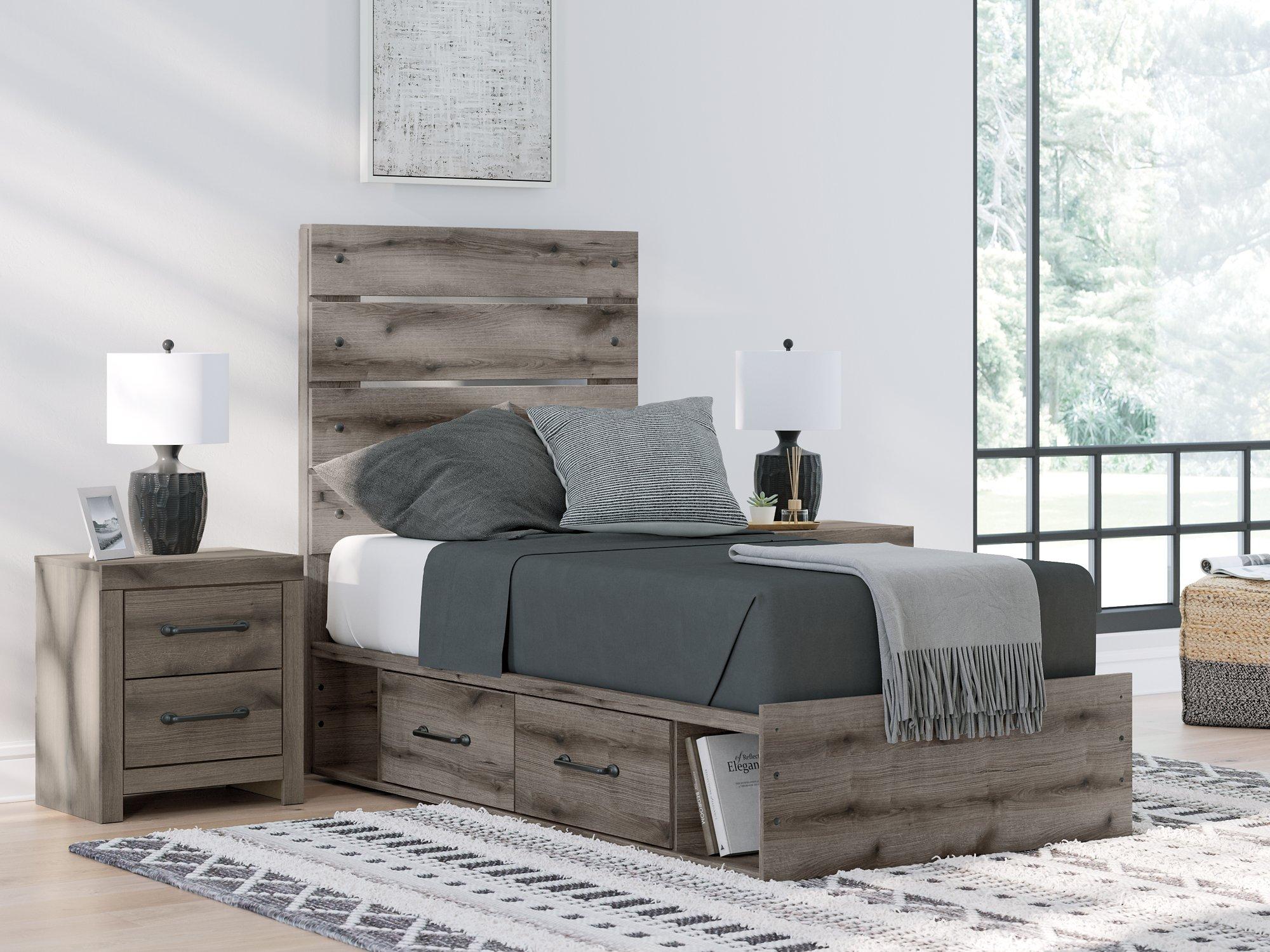 Graystorm Bed with Storage - Furniture & Design Outlet (Kalamazoo,MI)