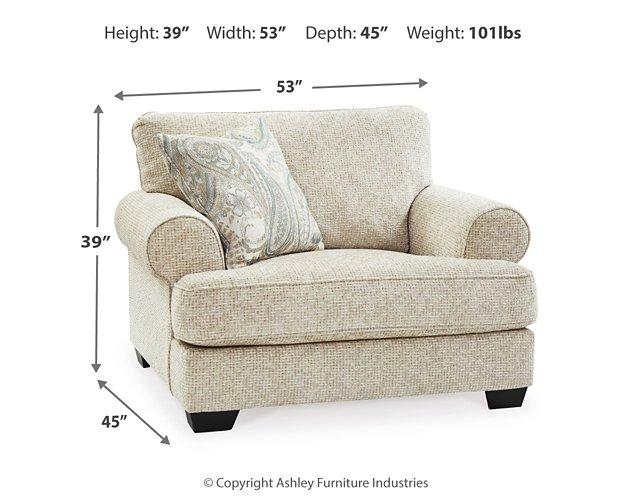 Monaghan Oversized Chair and Ottoman - Furniture & Design Outlet (Kalamazoo,MI)