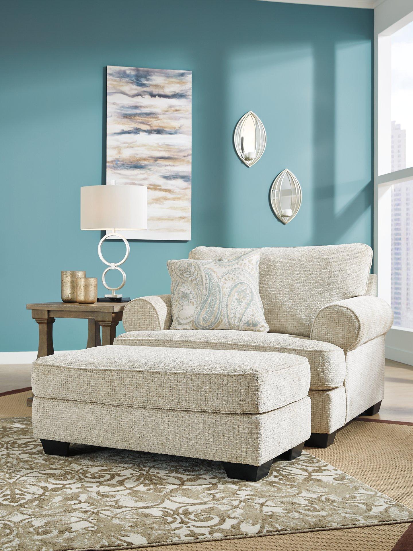 Monaghan Oversized Chair and Ottoman - Furniture & Design Outlet (Kalamazoo,MI)