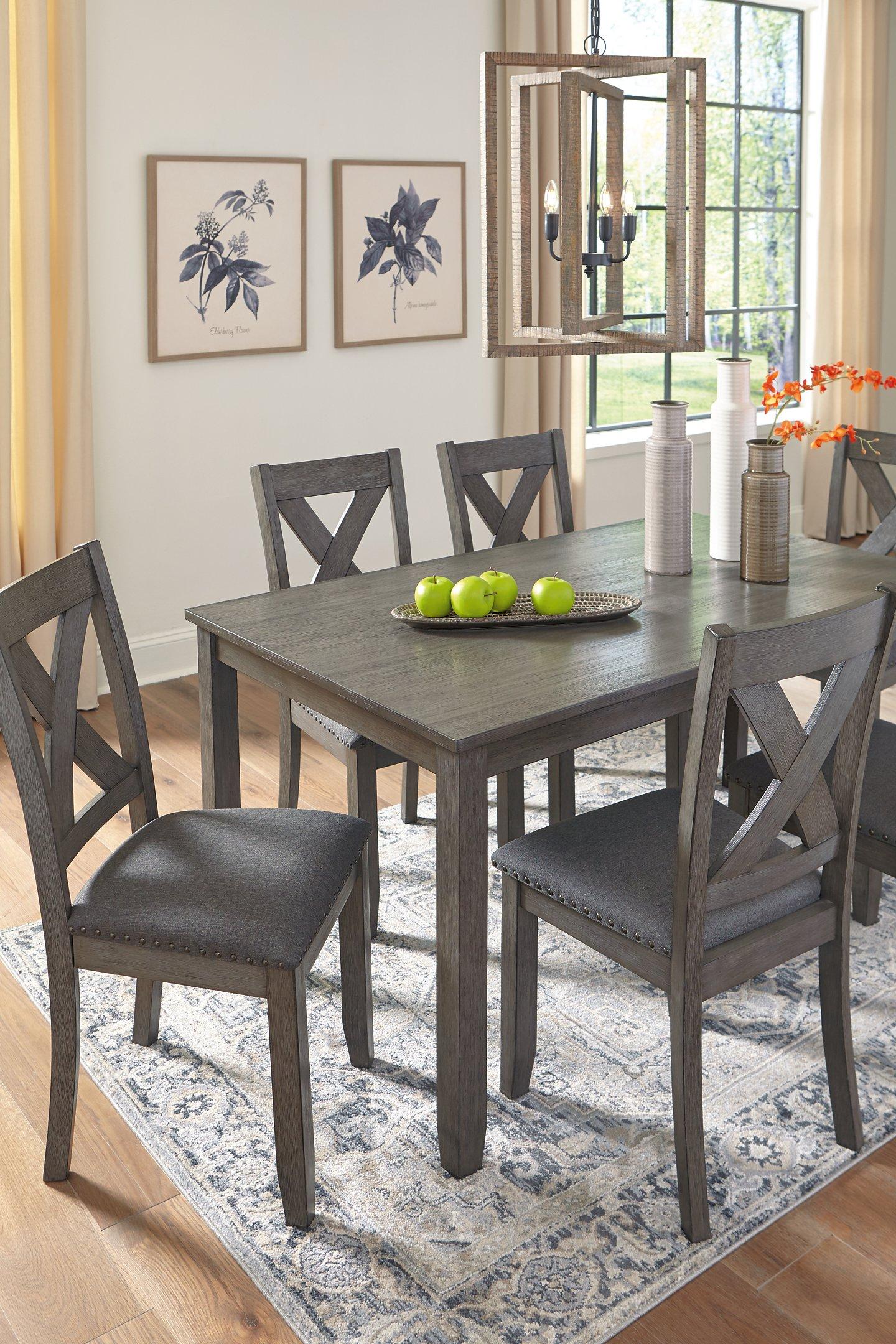 Caitbrook Dining Table and Chairs (Set of 7) - Furniture & Design Outlet (Kalamazoo,MI)