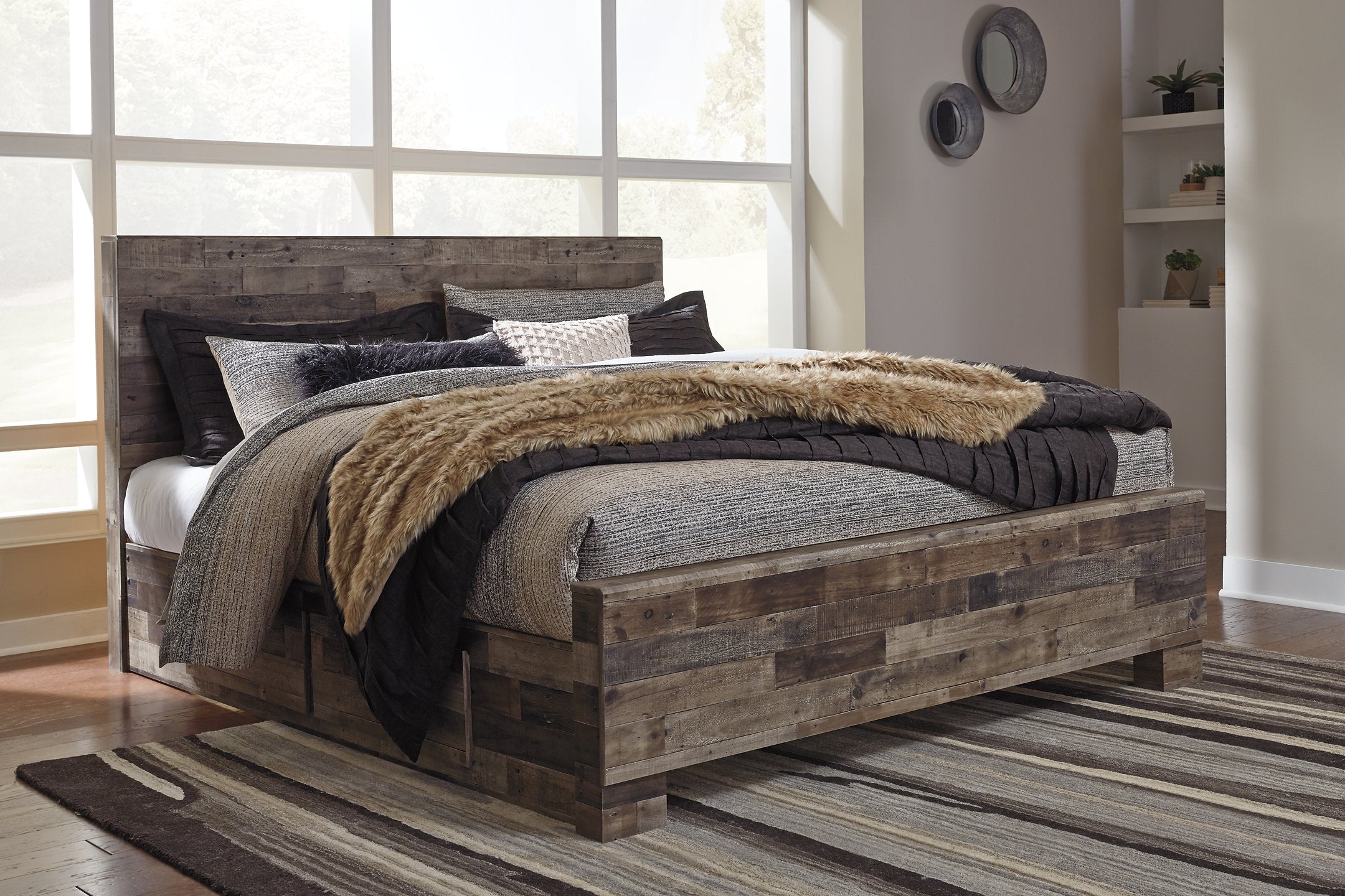 Derekson Bed with 2 Side Storage - Furniture & Design Outlet (Kalamazoo,MI)