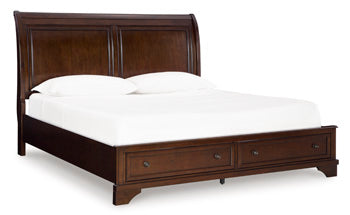Trellington Sleigh Storage Bed - Furniture & Design Outlet (Kalamazoo,MI)