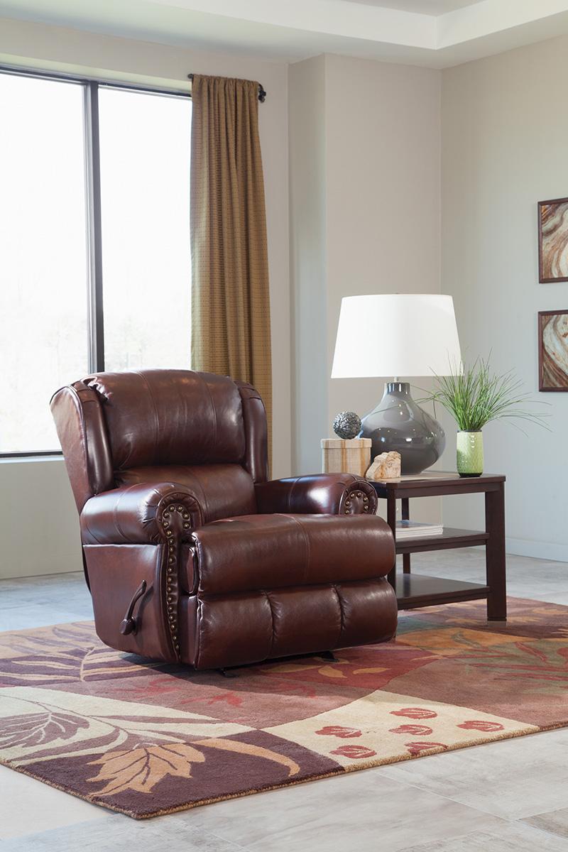 Catnapper Duncan Power Deluxe Lay Flat Recliner in Walnut - Furniture & Design Outlet (Kalamazoo,MI)