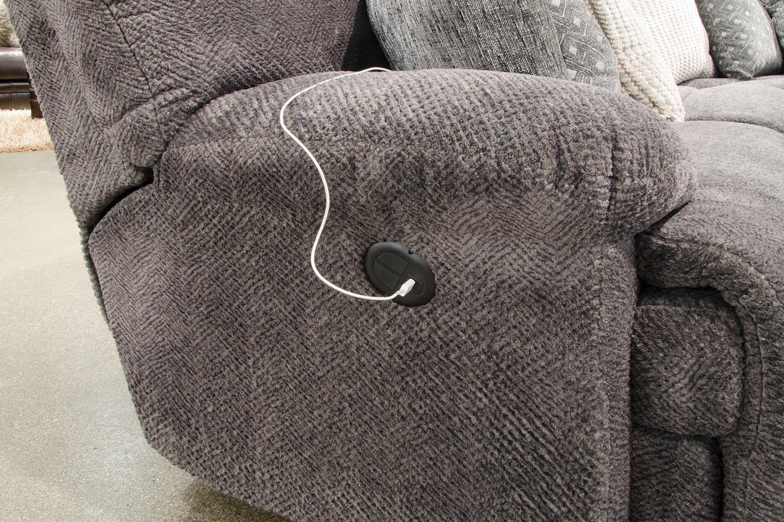 Catnapper Furniture Burbank 6pc Power Reclining Sectional in Smoke - Furniture & Design Outlet (Kalamazoo,MI)