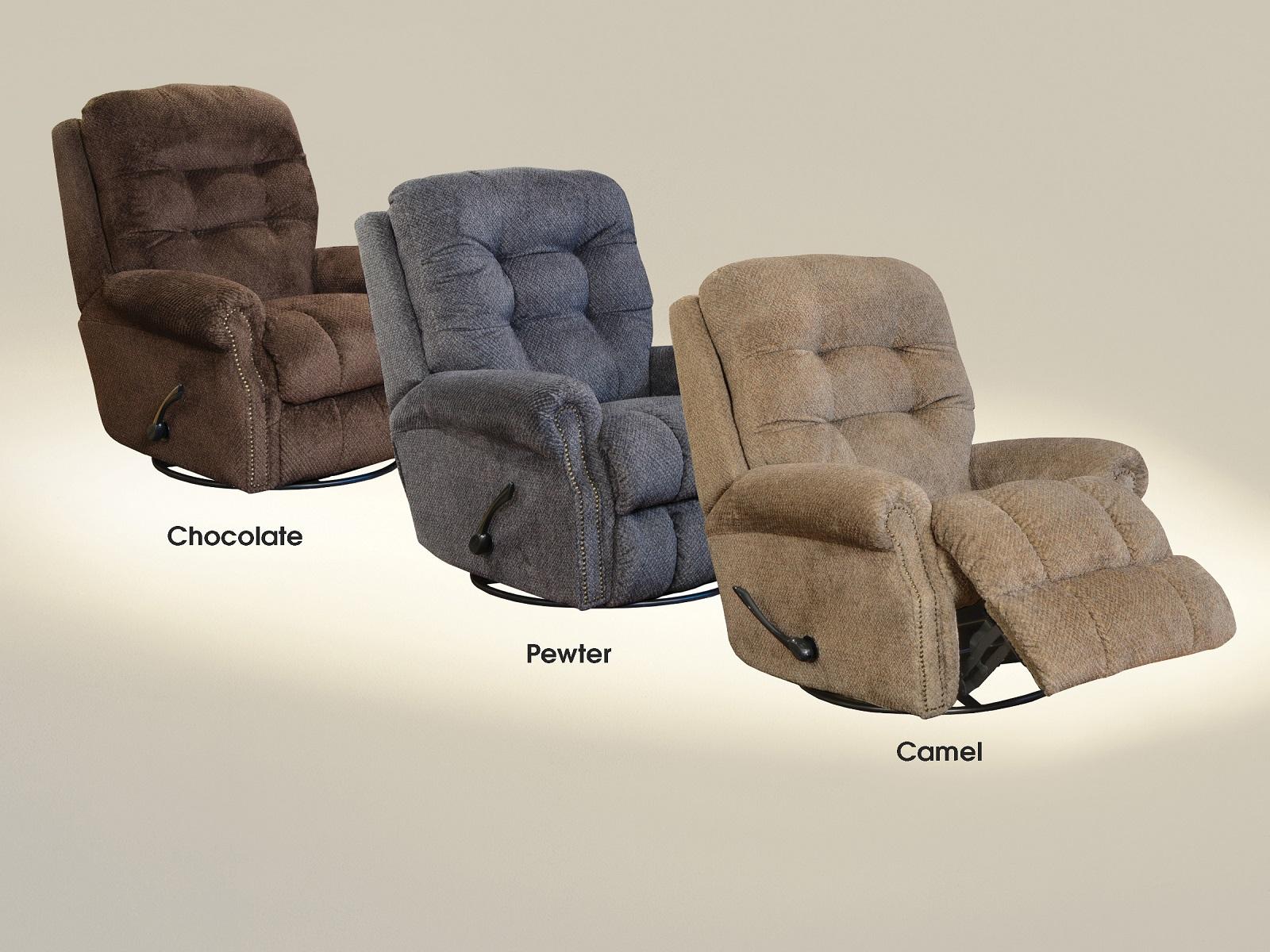 Catnapper Furniture Norwood Swivel Glider Recliner in Pewter - Furniture & Design Outlet (Kalamazoo,MI)