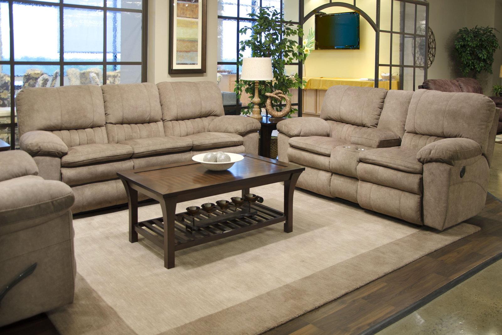 Catnapper Reyes Lay Flat Reclining Sofa in Portabella 2401 - Furniture & Design Outlet (Kalamazoo,MI)