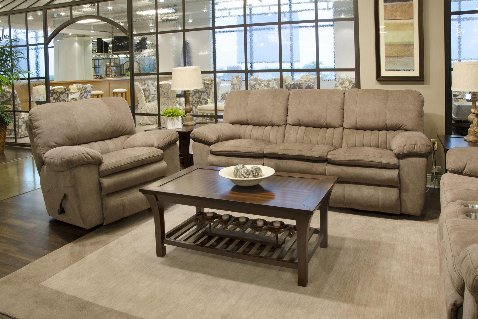Catnapper Reyes Lay Flat Reclining Sofa in Portabella 2401 - Furniture & Design Outlet (Kalamazoo,MI)