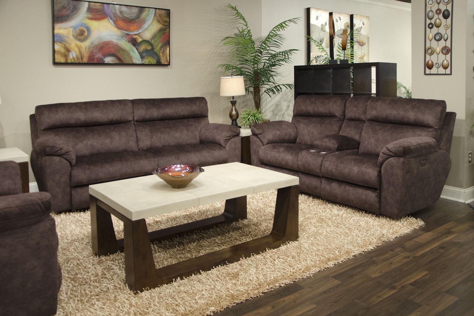 Catnapper Sedona Power Headrest Lay Flat Reclining Sofa in Mocha 62221 - Furniture & Design Outlet (Kalamazoo,MI)