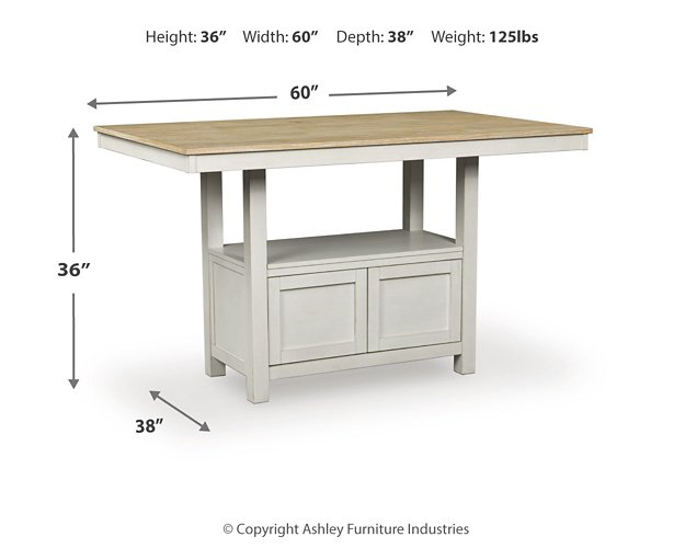 Purlaney Counter Height Dining Table - Furniture & Design Outlet (Kalamazoo,MI)