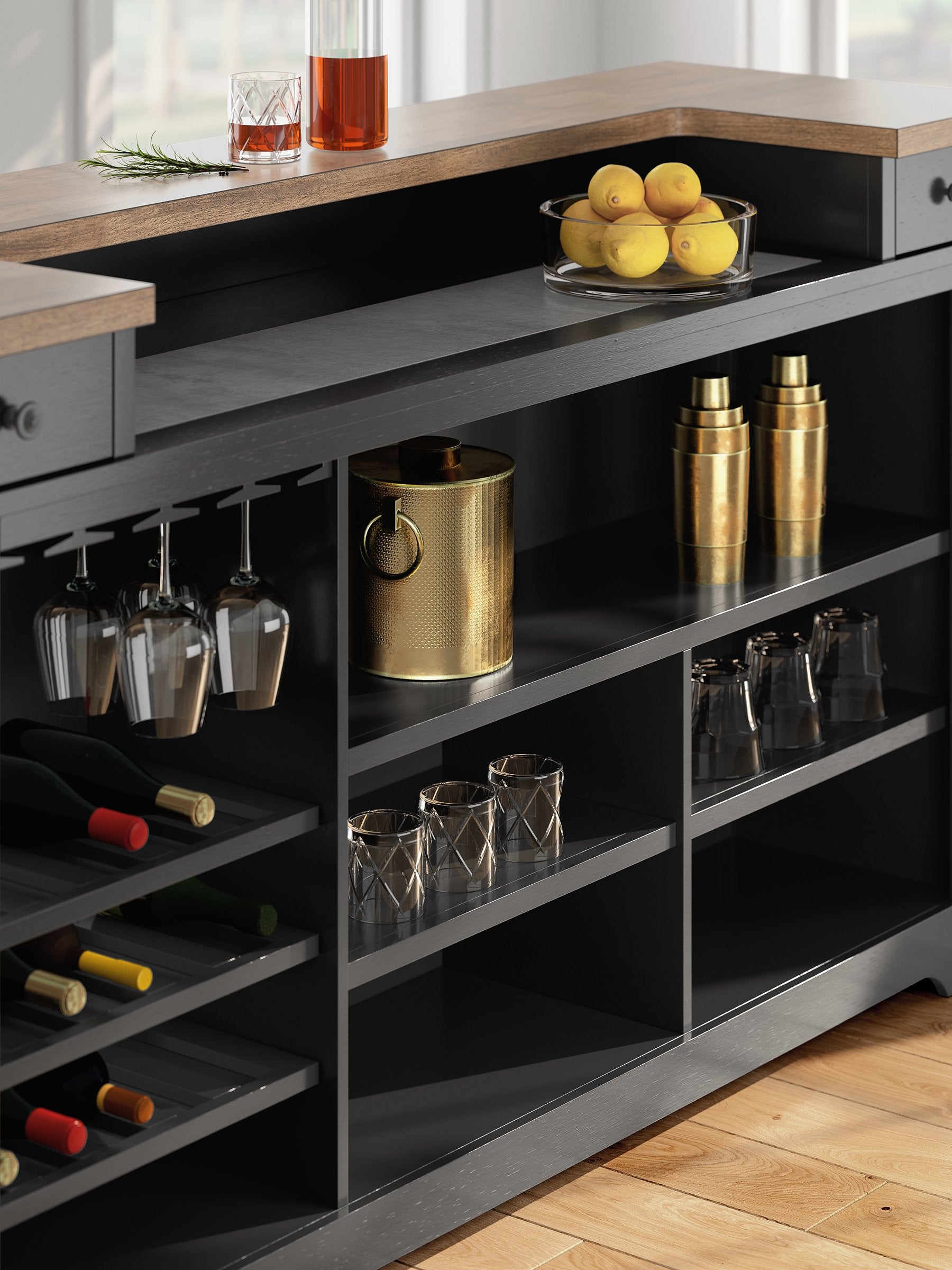 Wildenauer 78" Bar - Furniture & Design Outlet (Kalamazoo,MI)