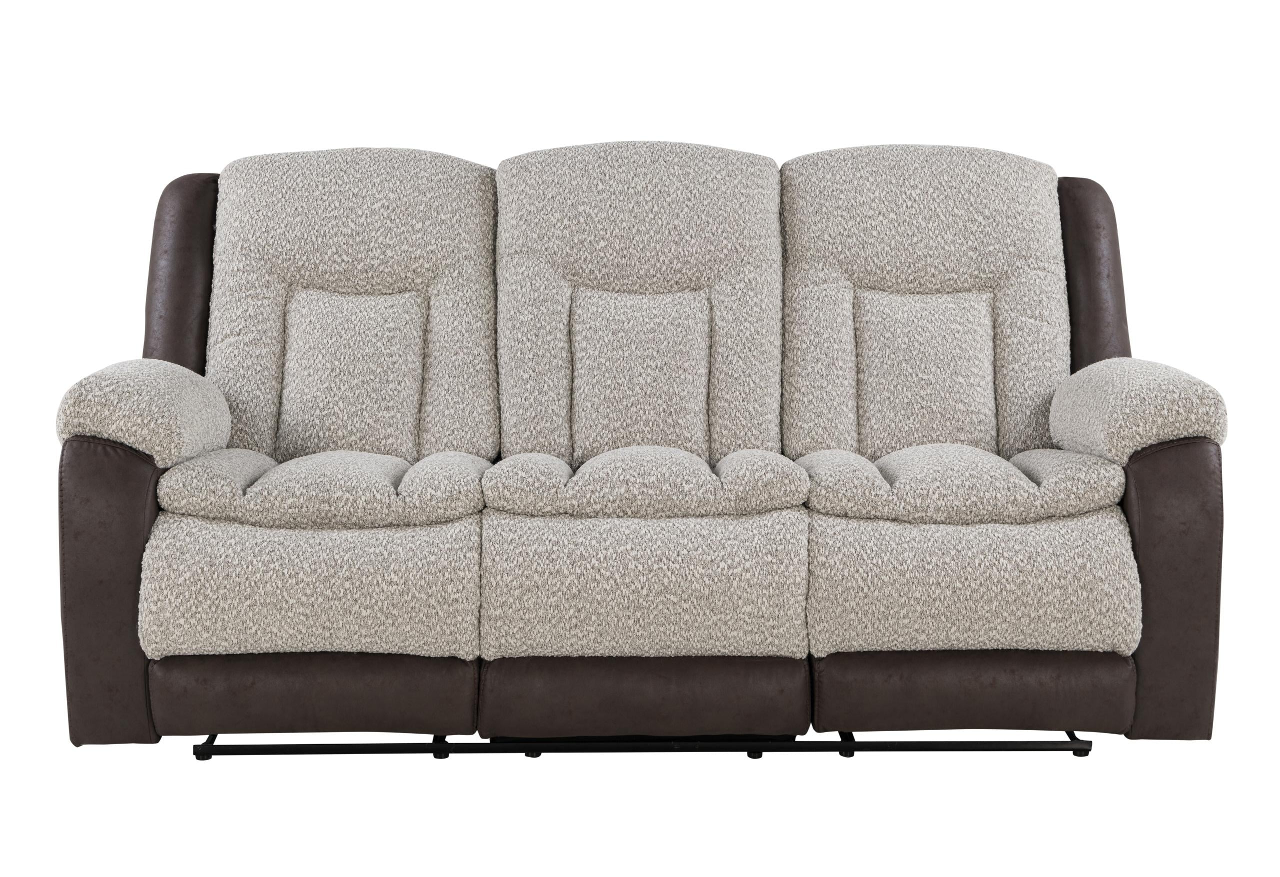 U4377 GREY/BROWN RECLINING SOFA image