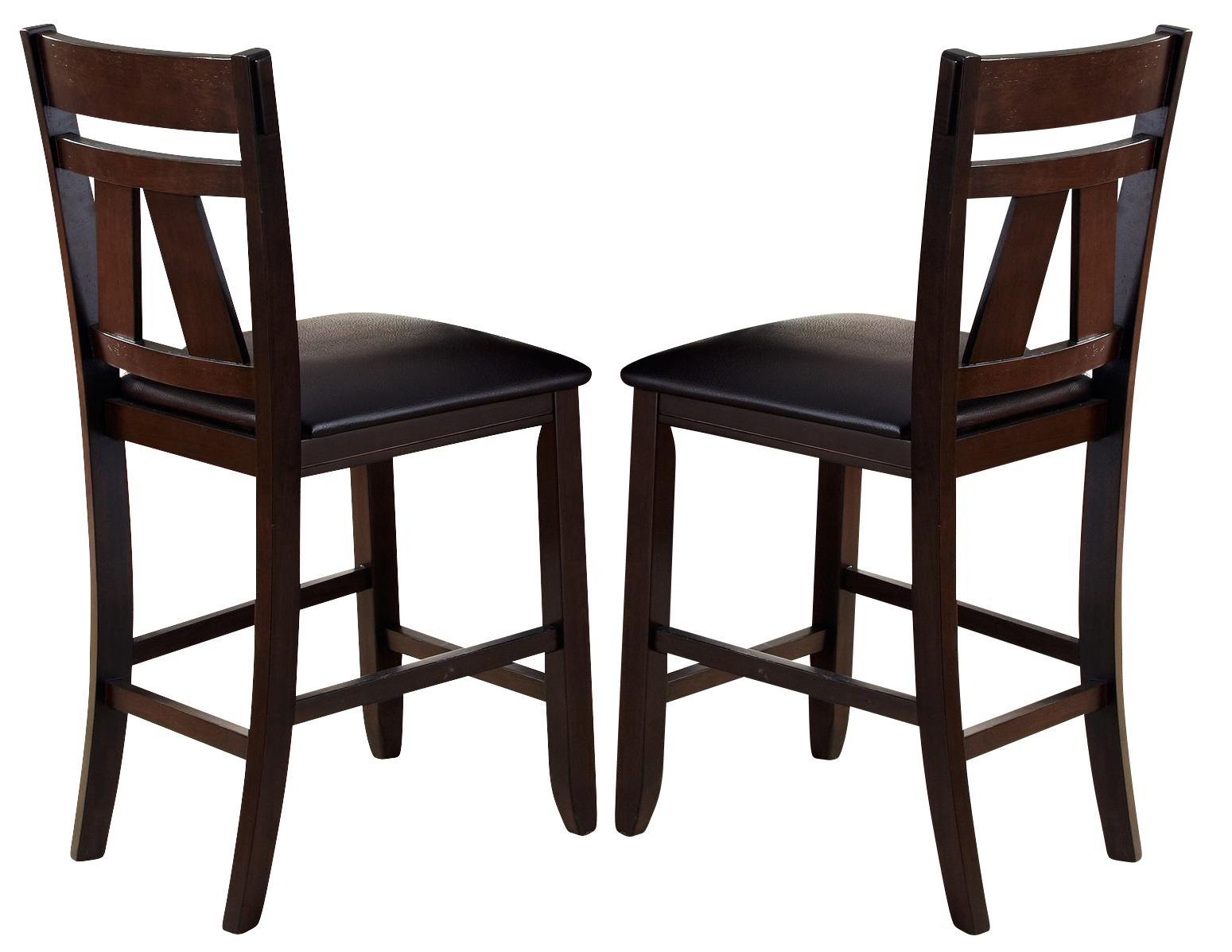 Liberty Furniture Lawson Splat Back Counter Chair (Set of 2) in Light/Dark Expresso image