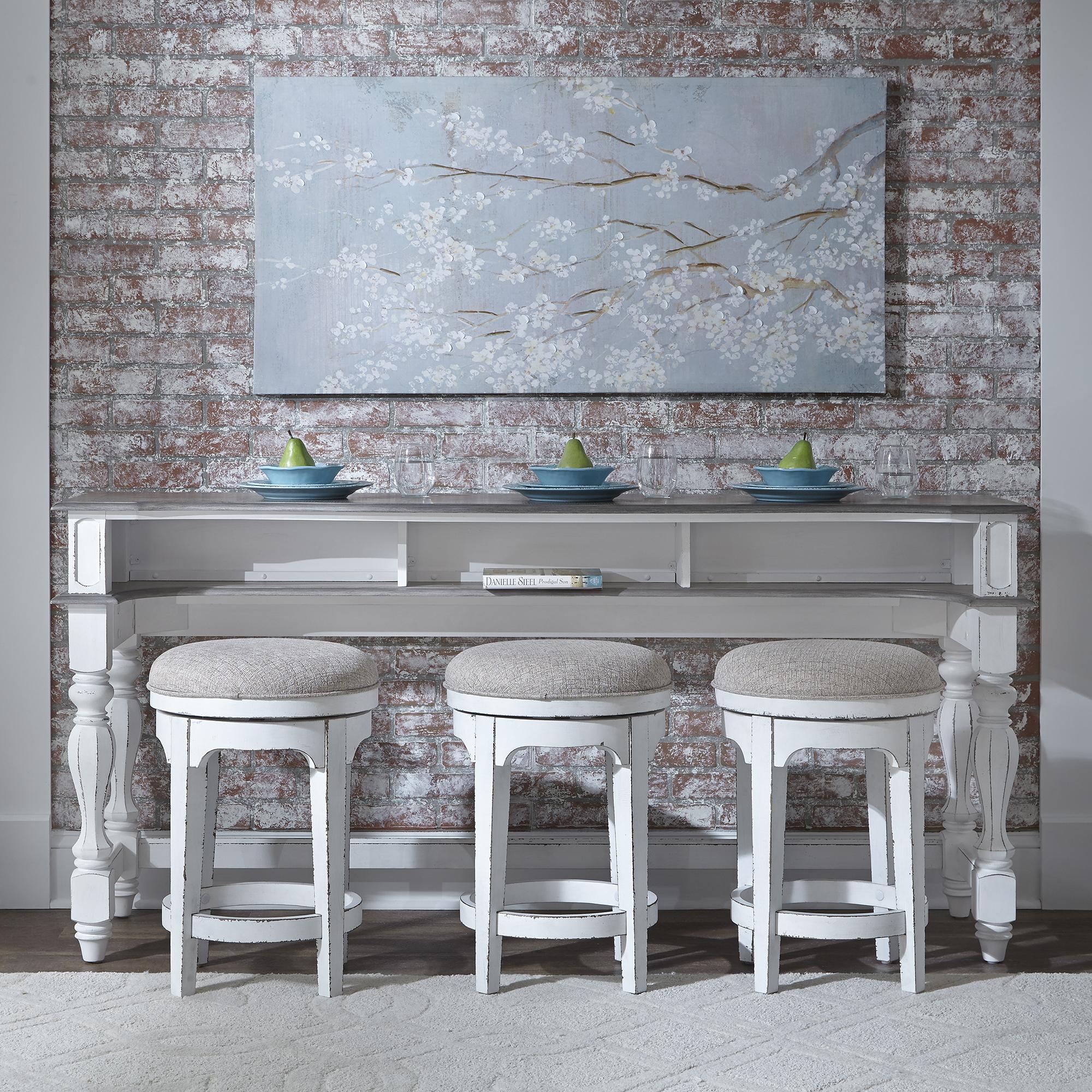 Magnolia Manor 4 Piece Console Set (1-Console 3-Stools) image