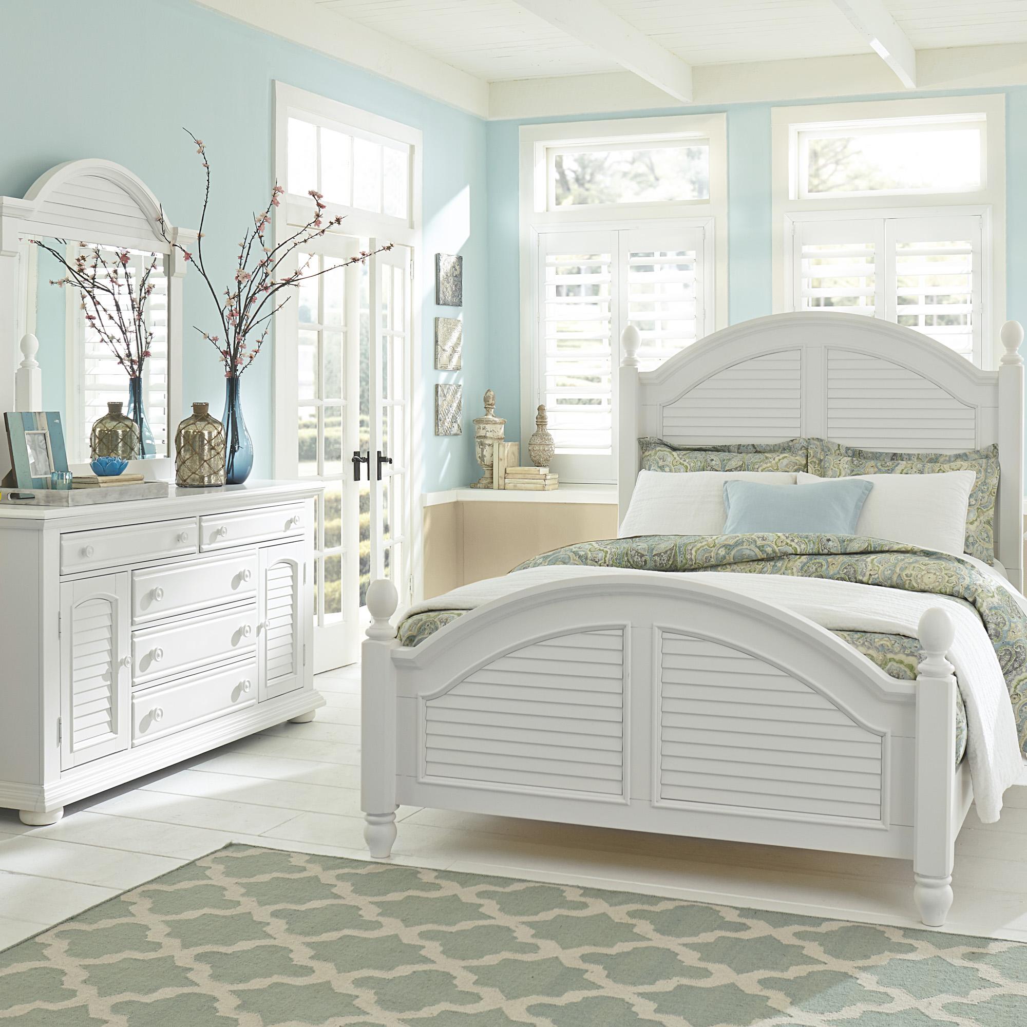 Summer House I King Poster Bed, Dresser & Mirror image