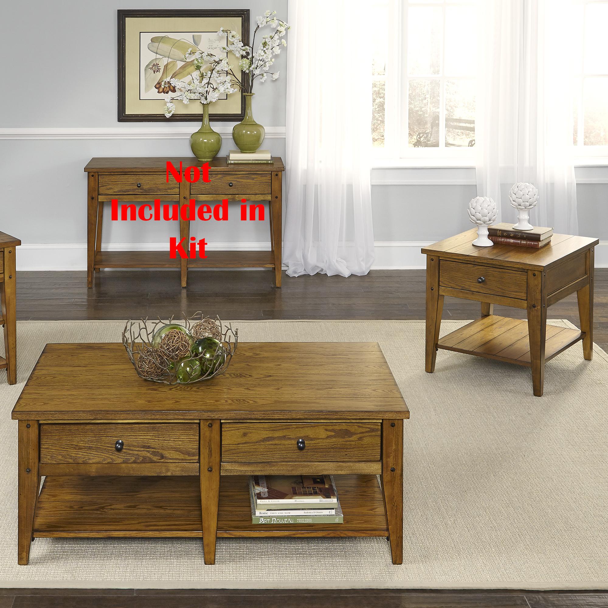 Lake House 3 Piece Set (1-Cocktail 2-End Tables)