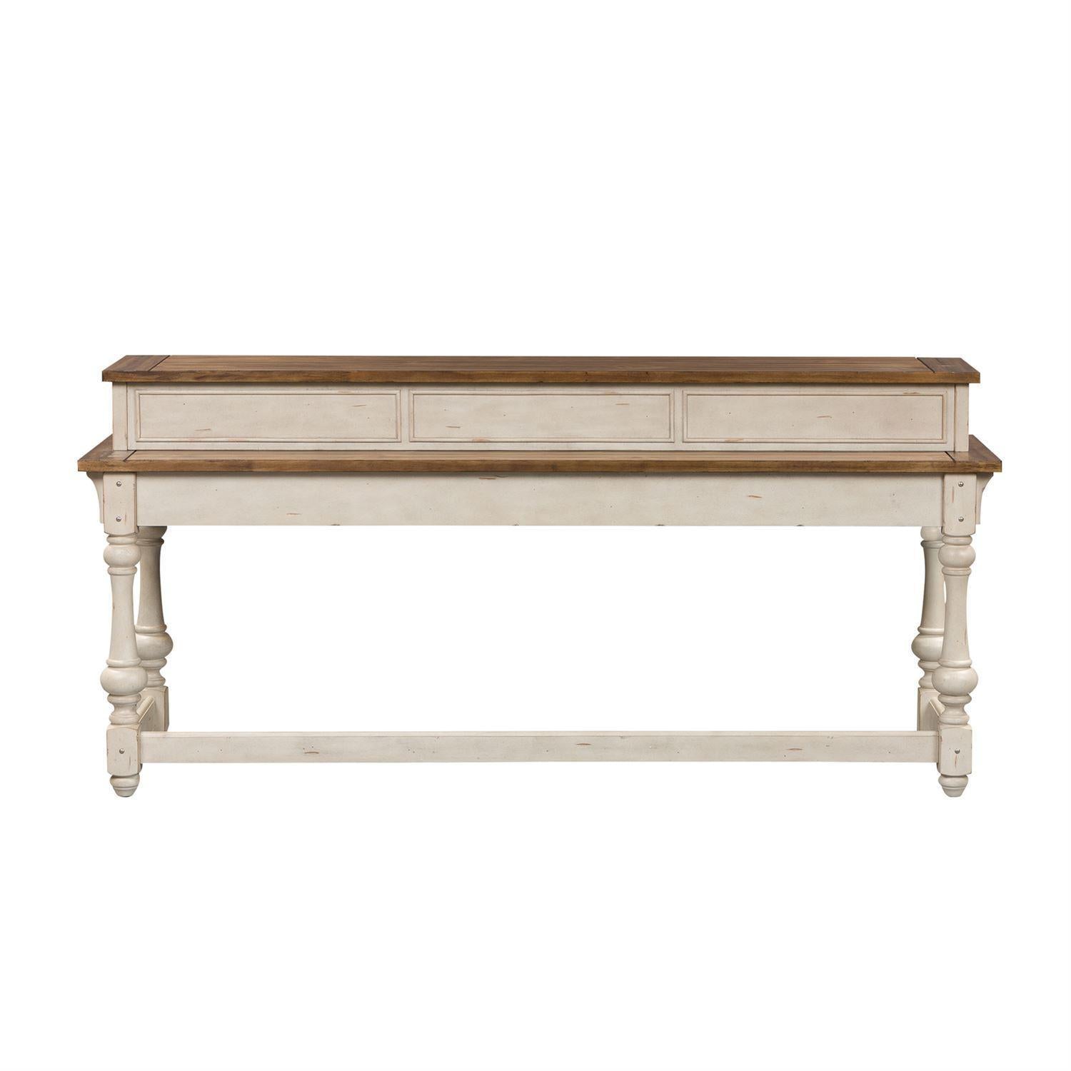 Liberty Morgan Creek Console Bar Table in Antique White image