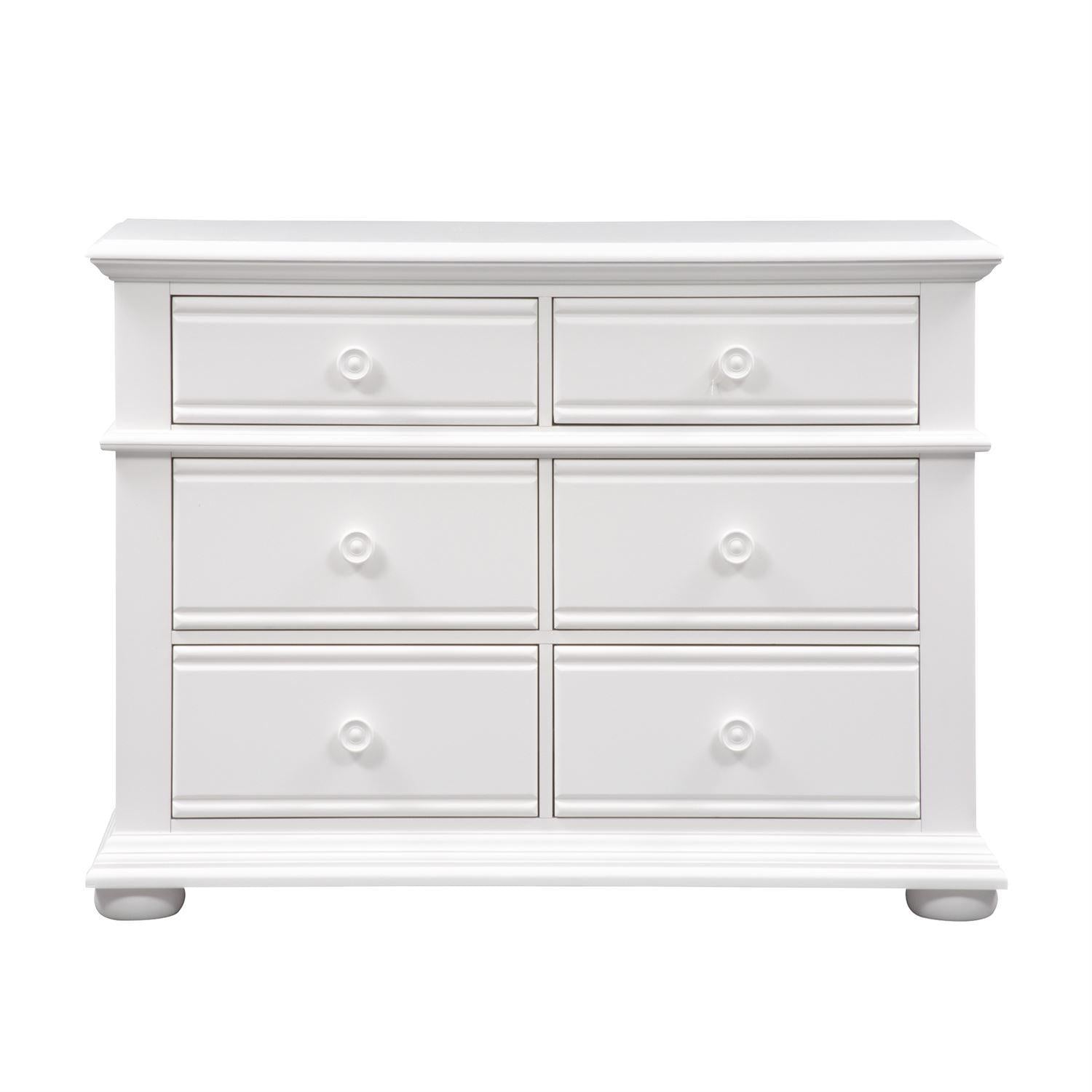 Liberty Furniture Summer House 6 Drawer Dresser in Oyster White image