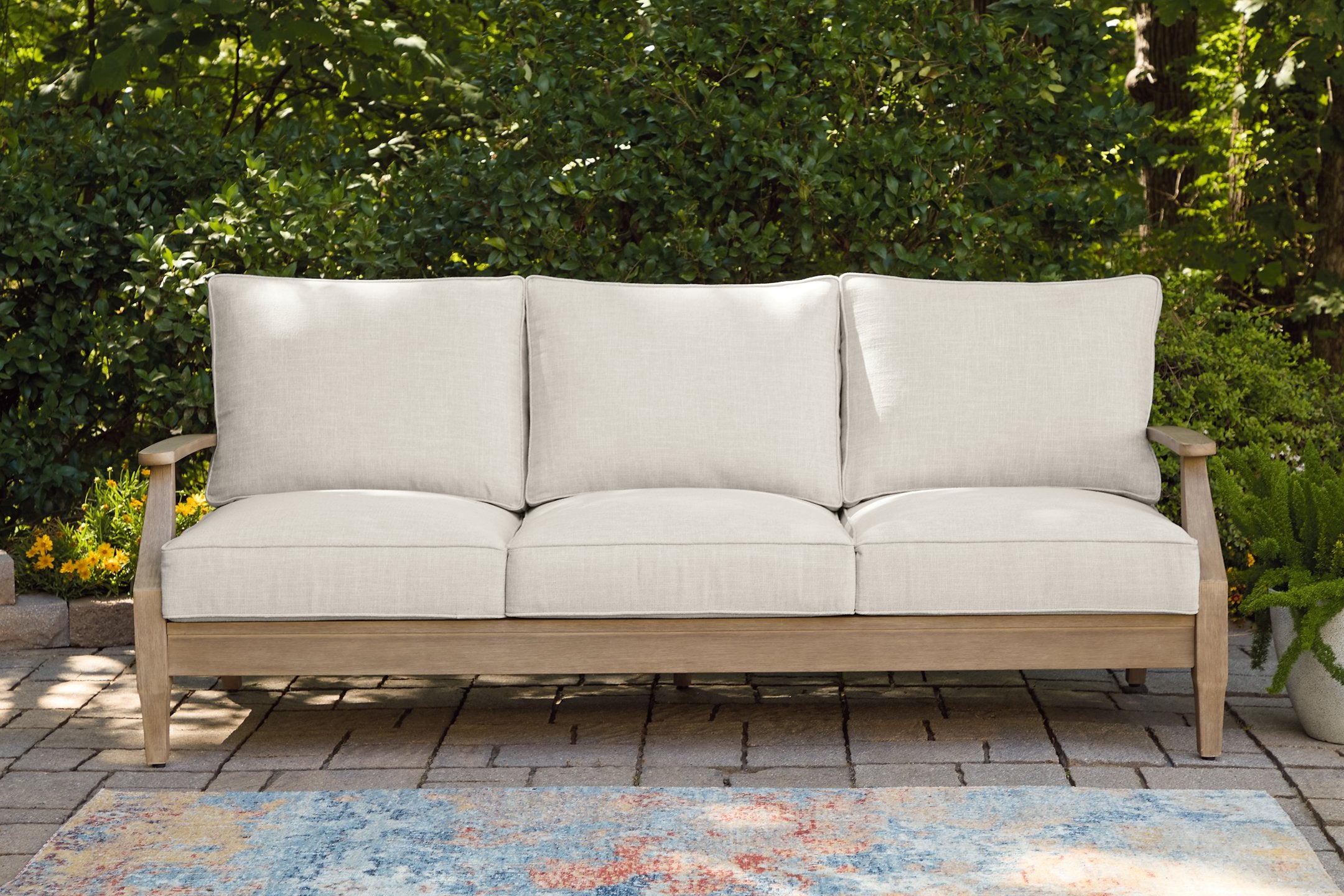Carter Hall Outdoor Sofa with Cushion - Furniture & Design Outlet (Kalamazoo,MI)