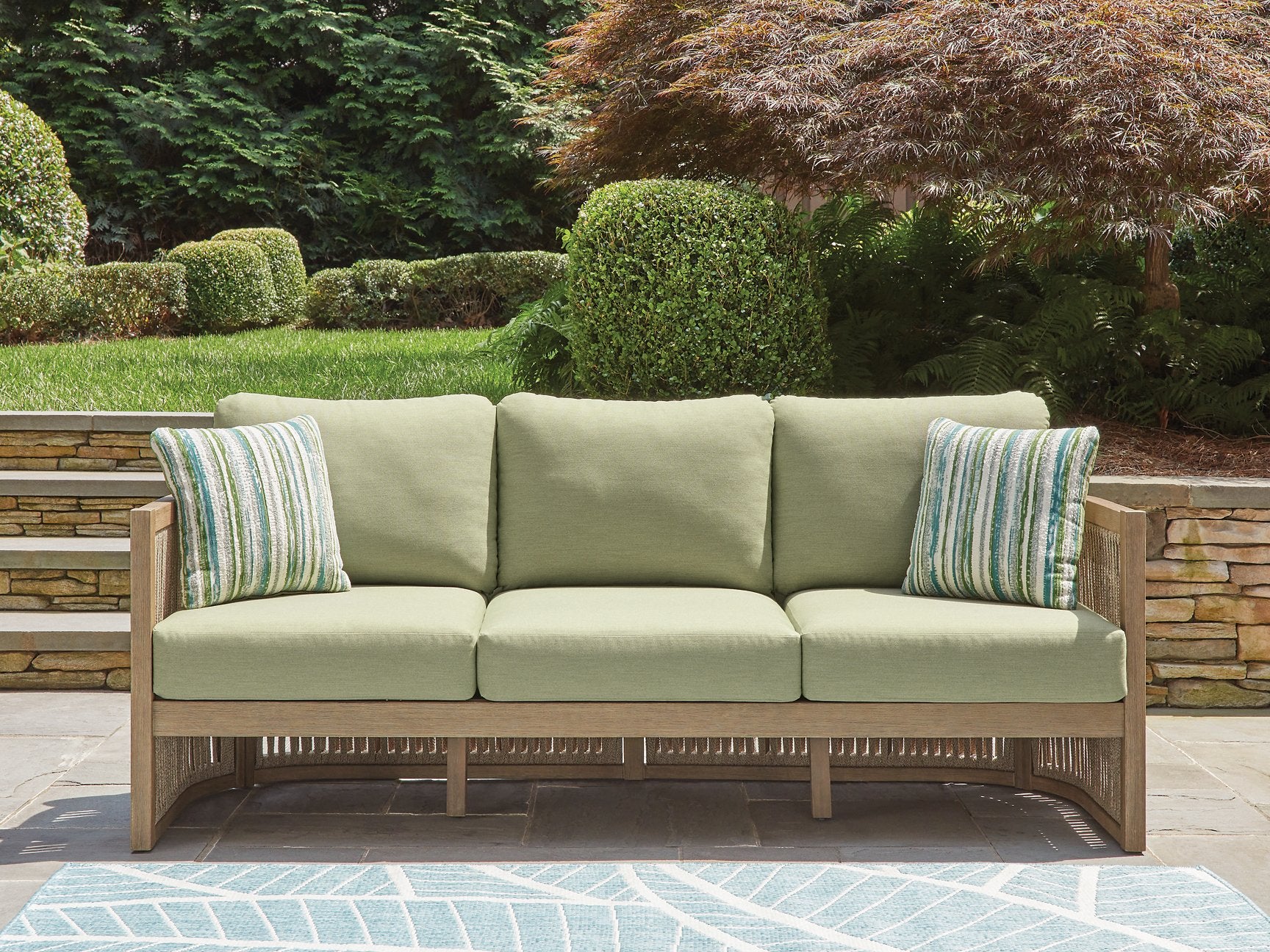 Serena Shores Outdoor Sofa with Cushion - Furniture & Design Outlet (Kalamazoo,MI)