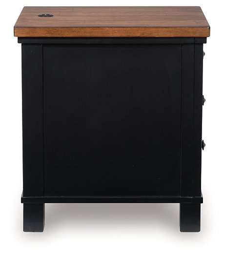Wildenauer Chairside End Table - Furniture & Design Outlet (Kalamazoo,MI)