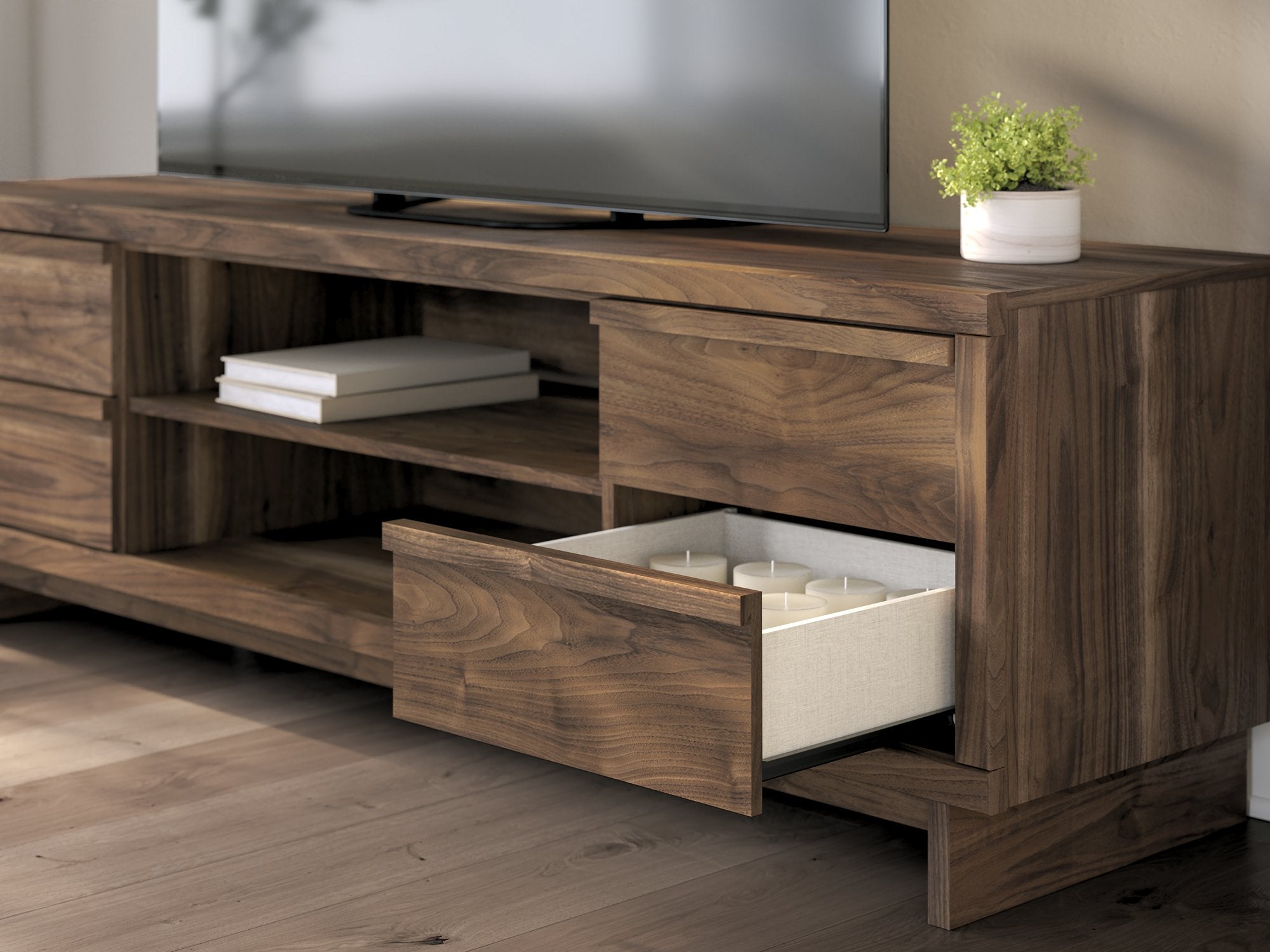Zadilyn 72" TV Stand with Electric Fireplace - Furniture & Design Outlet (Kalamazoo,MI)