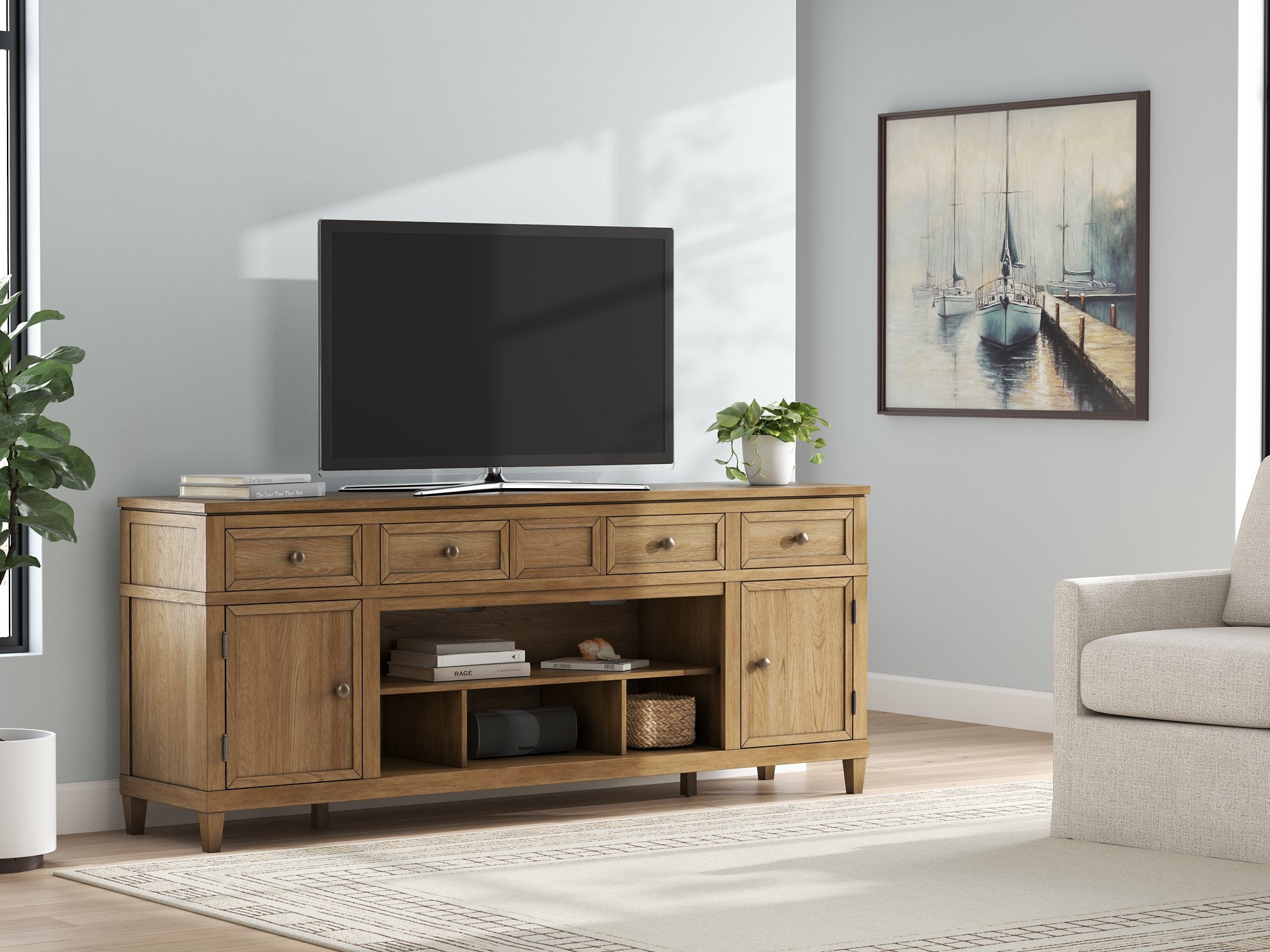 Sharlance 81" TV Stand - Furniture & Design Outlet (Kalamazoo,MI)
