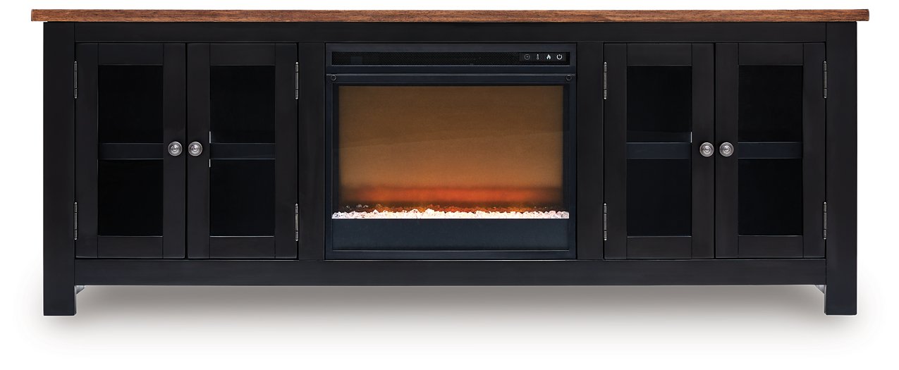 Wildenauer 76" TV Stand with Electric Fireplace - Furniture & Design Outlet (Kalamazoo,MI)