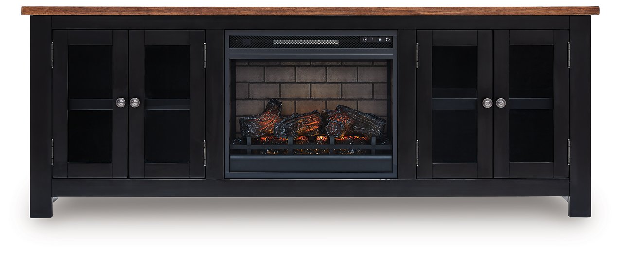 Wildenauer 76" TV Stand with Electric Fireplace - Furniture & Design Outlet (Kalamazoo,MI)